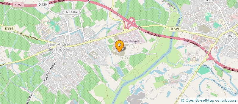 localisation de l'entreprise VICAMB  SAINT-ANDRE-DE-SANGONIS