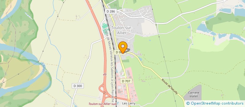 localisation de l'entreprise VICAME  TOULON SUR ALLIER