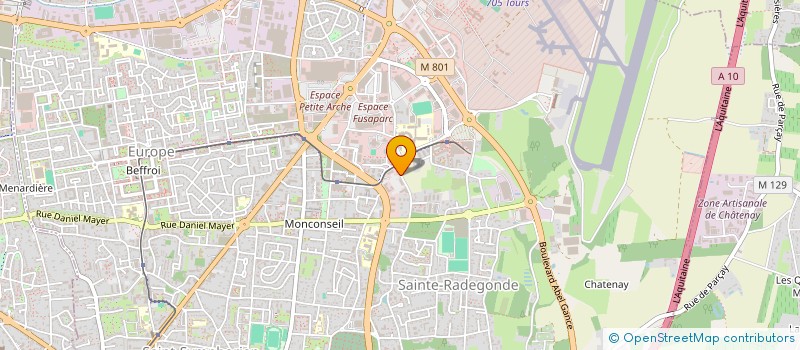 localisation de l'entreprise VICANA  TOURS