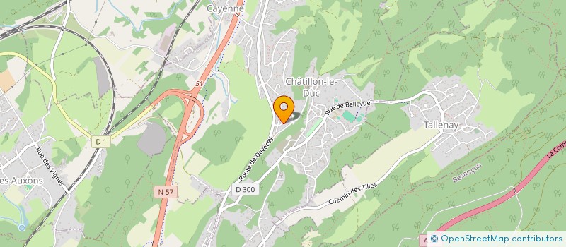 localisation de l'entreprise VICART25  CHATILLON-LE-DUC