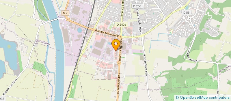 localisation de l'entreprise VICAS  MONTELIMAR