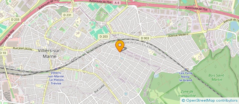 localisation de l'entreprise VICASA  VILLIERS-SUR-MARNE