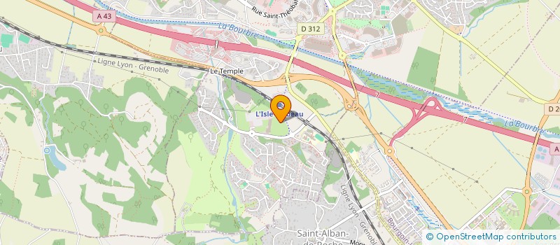 localisation de l'entreprise VICAT SYSNERGIE  L'ISLE-D'ABEAU