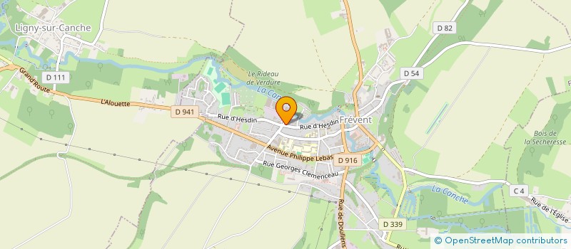 localisation de l'entreprise VICAUG  FREVENT