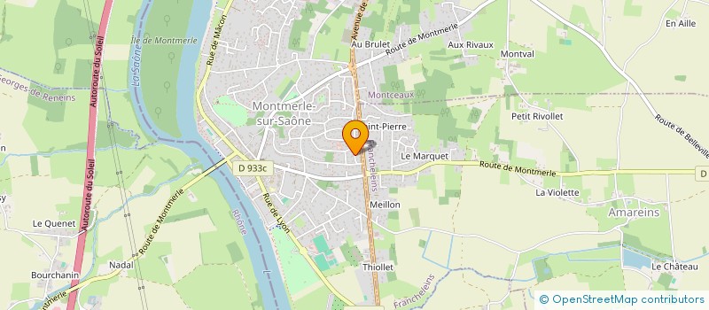 localisation de l'entreprise VICBEN  MONTMERLE-SUR-SAONE