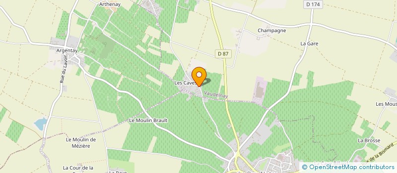 localisation de l'entreprise VICE ET VERSA POINT COMM  VAUDELNAY