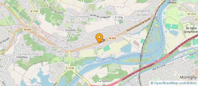 localisation de l'entreprise VICE ET VERTU  SCY-CHAZELLES