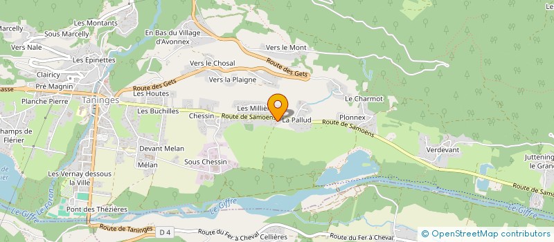 localisation de l'entreprise VICECO  TANINGES