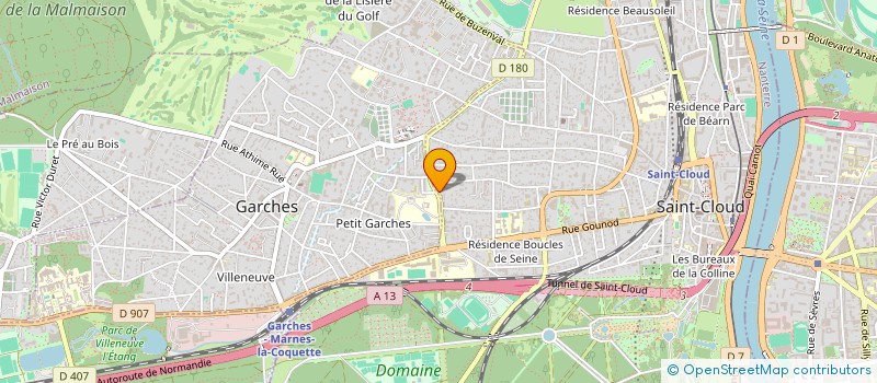 localisation de l'entreprise VICEM à SAINT-CLOUD