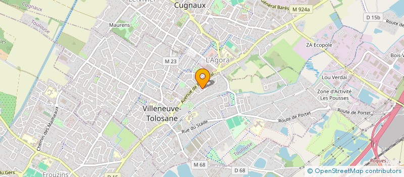 localisation de l'entreprise VICENGAB à VILLENEUVE-TOLOSANE