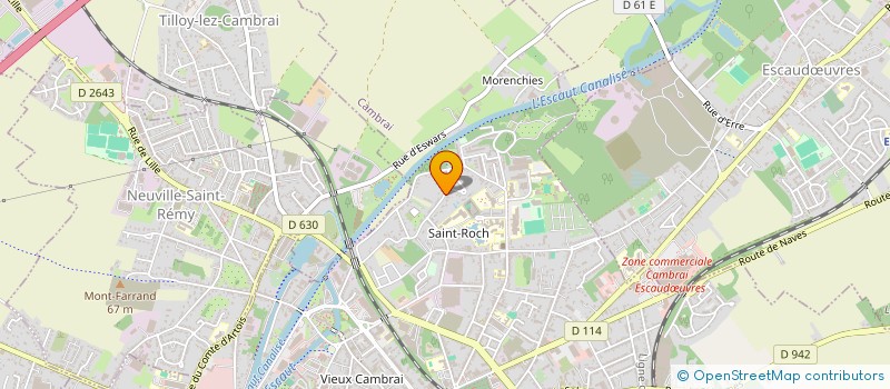localisation de l'entreprise VICENT ' ELEC à CAMBRAI