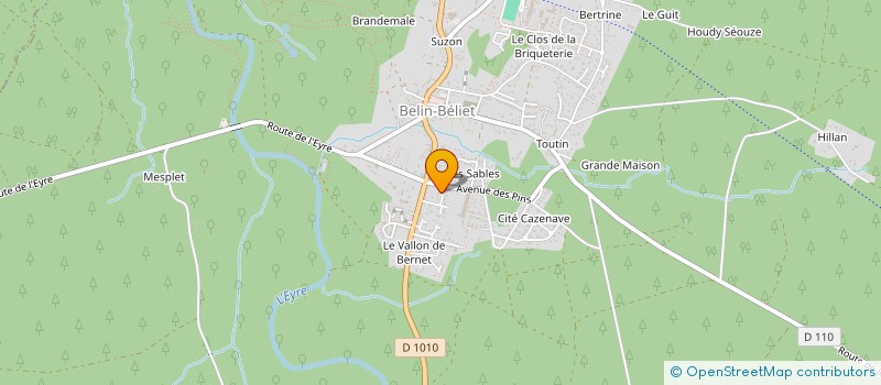 localisation de l'entreprise VICENTE  BELIN-BELIET