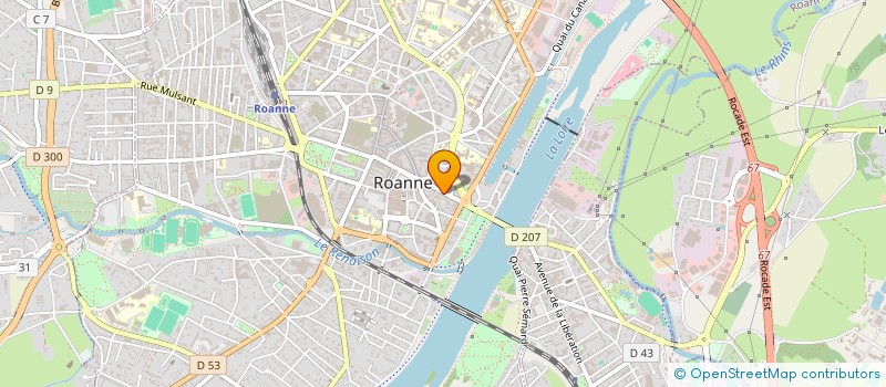 localisation de l'entreprise VICENTE F2C3A  ROANNE