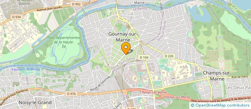 localisation de l'entreprise VICENTE PLOMBERIE à GOURNAY-SUR-MARNE