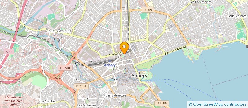 localisation de l'entreprise VICENZA CONSEIL à ANNECY