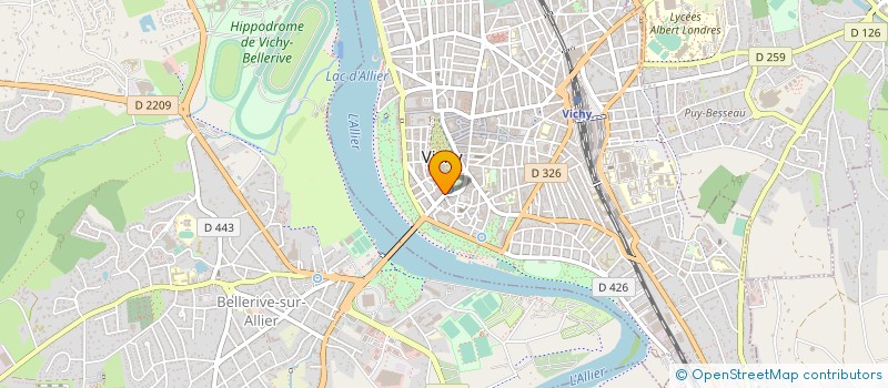 localisation de l'entreprise VICHI DIFFUSION INTERNATIONAL à VICHY