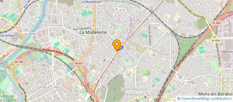 localisation de l'entreprise VICHY à LA MADELEINE