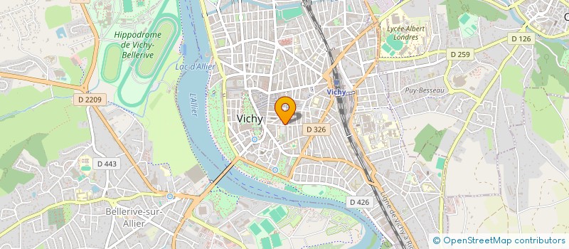 localisation de l'entreprise VICHY ALTERNATIVE EMPLOI, CONSULTING & FORMATIONS à VICHY