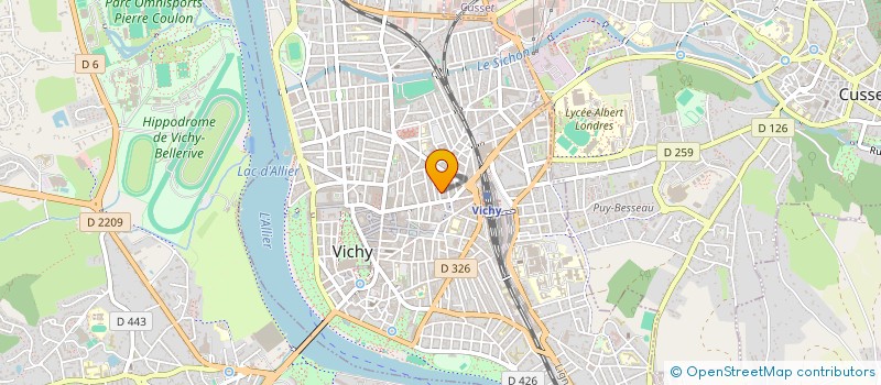 localisation de l'entreprise VICHY ASG JUDO  VICHY