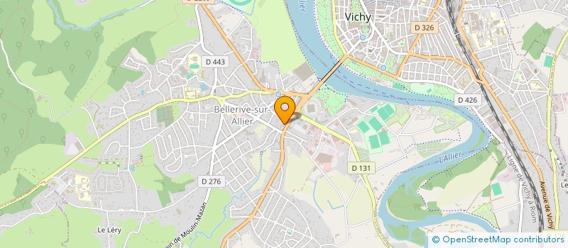 localisation de l'entreprise VICHY BIOVERGNE SARL à BELLERIVE-SUR-ALLIER