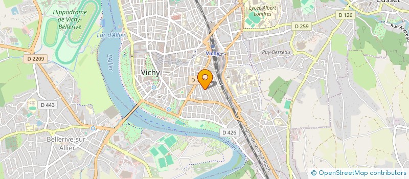 localisation de l'entreprise VICHY CONSULTING à VICHY