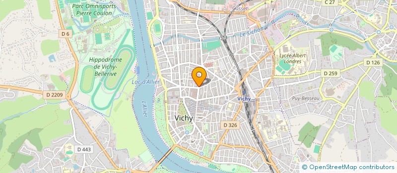 localisation de l'entreprise VICHY ECHAPPEMENT à VICHY