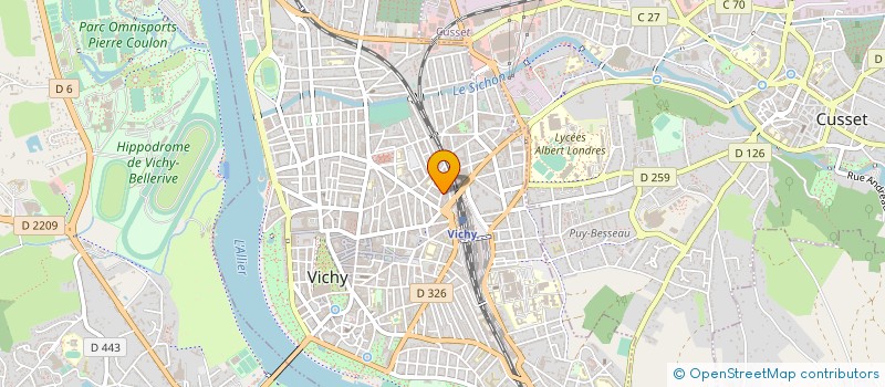 localisation de l'entreprise VICHY ENCHERES à VICHY