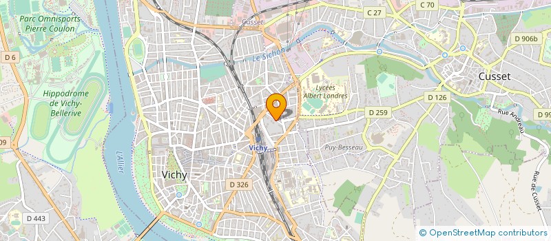 localisation de l'entreprise VICHY EVASION à VICHY
