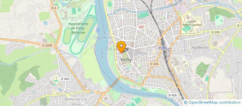 localisation de l'entreprise VICHY FM à VICHY