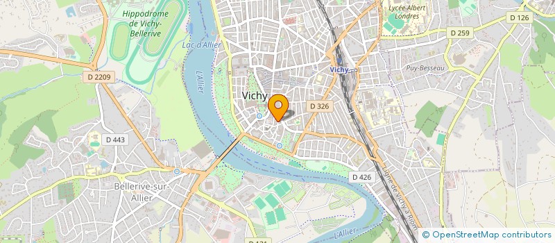 localisation de l'entreprise VICHY MARKET à VICHY
