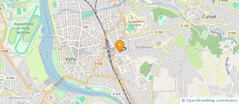 localisation de l'entreprise VICHY MONTESSORI à VICHY
