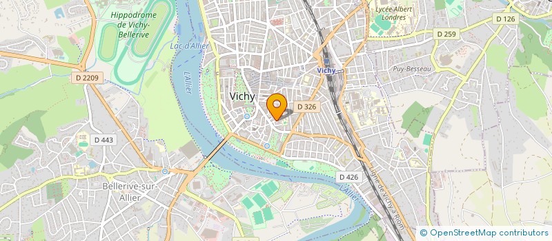 localisation de l'entreprise VICHY MUAYTHAI-CONTACT  VICHY