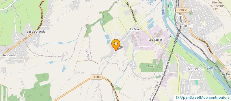 localisation de l'entreprise VICHY PLOMBERIE ET ENERGIES  ABREST