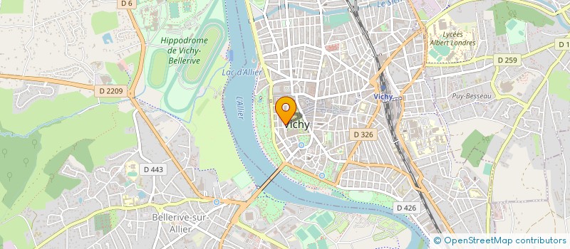 localisation de l'entreprise VICHY PROMO à VICHY