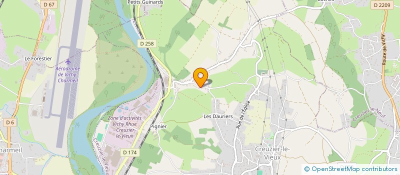 localisation de l'entreprise VICHY VIANDES  CREUZIER-LE-VIEUX