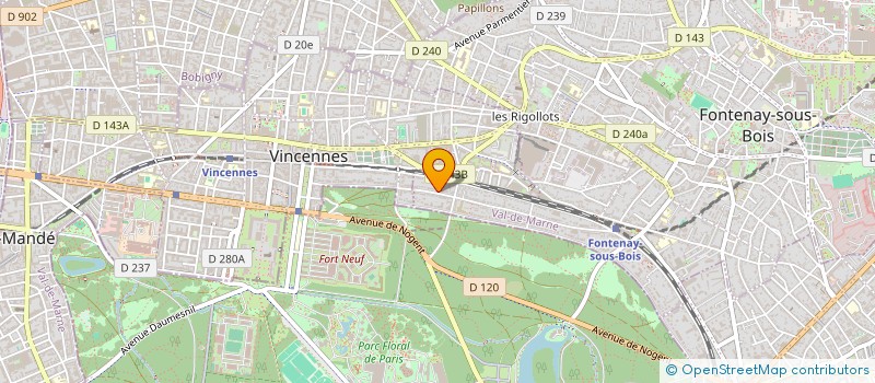 localisation de l'entreprise VICHY-VILLAVIE à FONTENAY SOUS BOIS