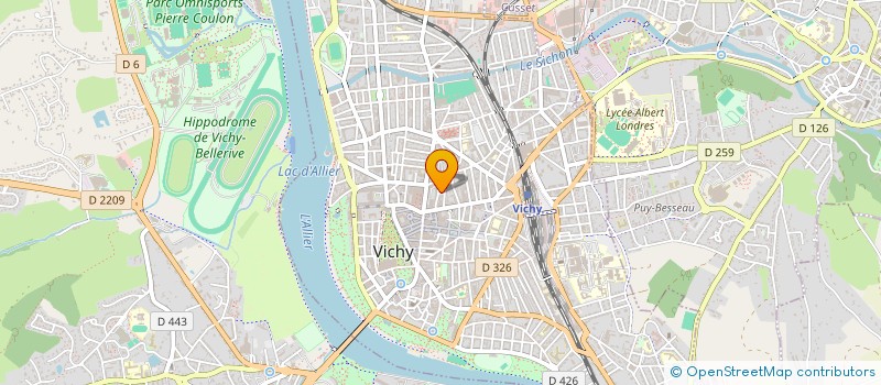 localisation de l'entreprise VICHY VOYAGES à VICHY