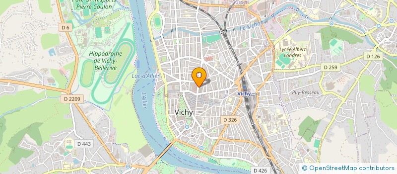 localisation de l'entreprise VICHY69 à VICHY