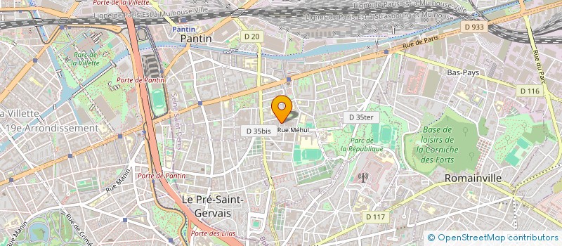 localisation de l'entreprise VICKY à PANTIN