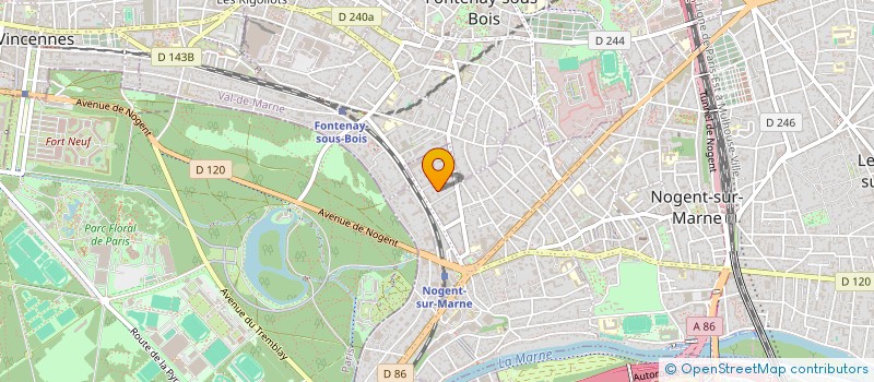 localisation de l'entreprise VICKY HAIR  NOGENT-SUR-MARNE