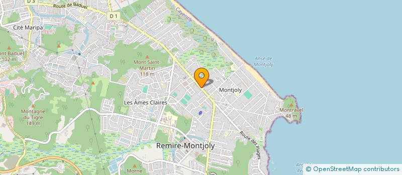 localisation de l'entreprise VICKY JIN  REMIRE-MONTJOLY