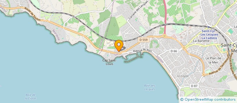 localisation de l'entreprise VICLA à SAINT-CYR-SUR-MER