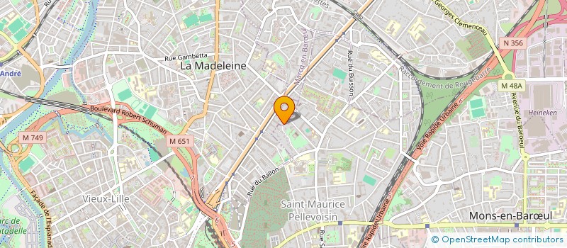 localisation de l'entreprise VICLED  LA MADELEINE