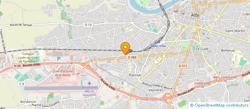localisation de l'entreprise VICLOTTE à ALBI