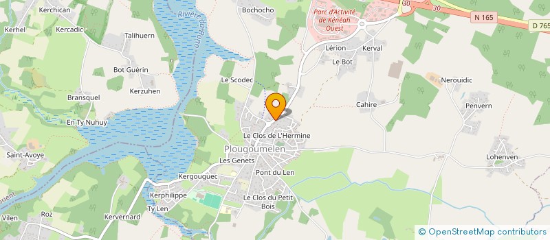 localisation de l'entreprise VICMARO  PLOUGOUMELEN