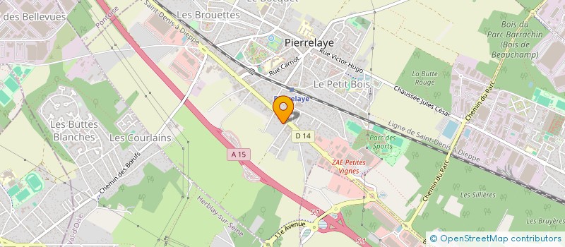 localisation de l'entreprise VICO  PIERRELAYE