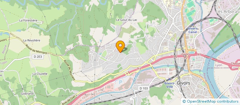 localisation de l'entreprise VICOLOU & CO à GIVORS