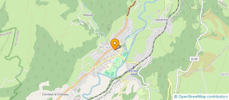 localisation de l'entreprise VICOMTE DU CARLADES à VIC-SUR-CERE