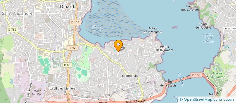 localisation de l'entreprise VICOMTE GARNIER ET COMPAGNIE à DINARD