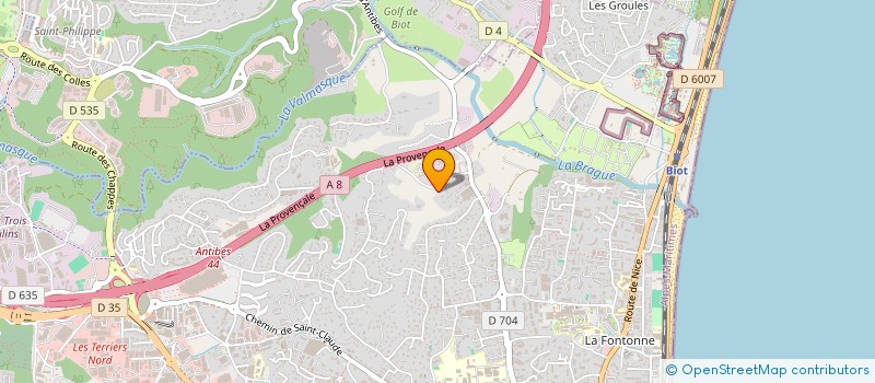 localisation de l'entreprise VICOP-VILLAS CONSTRUCTIONS PERSONNALISEE à ANTIBES